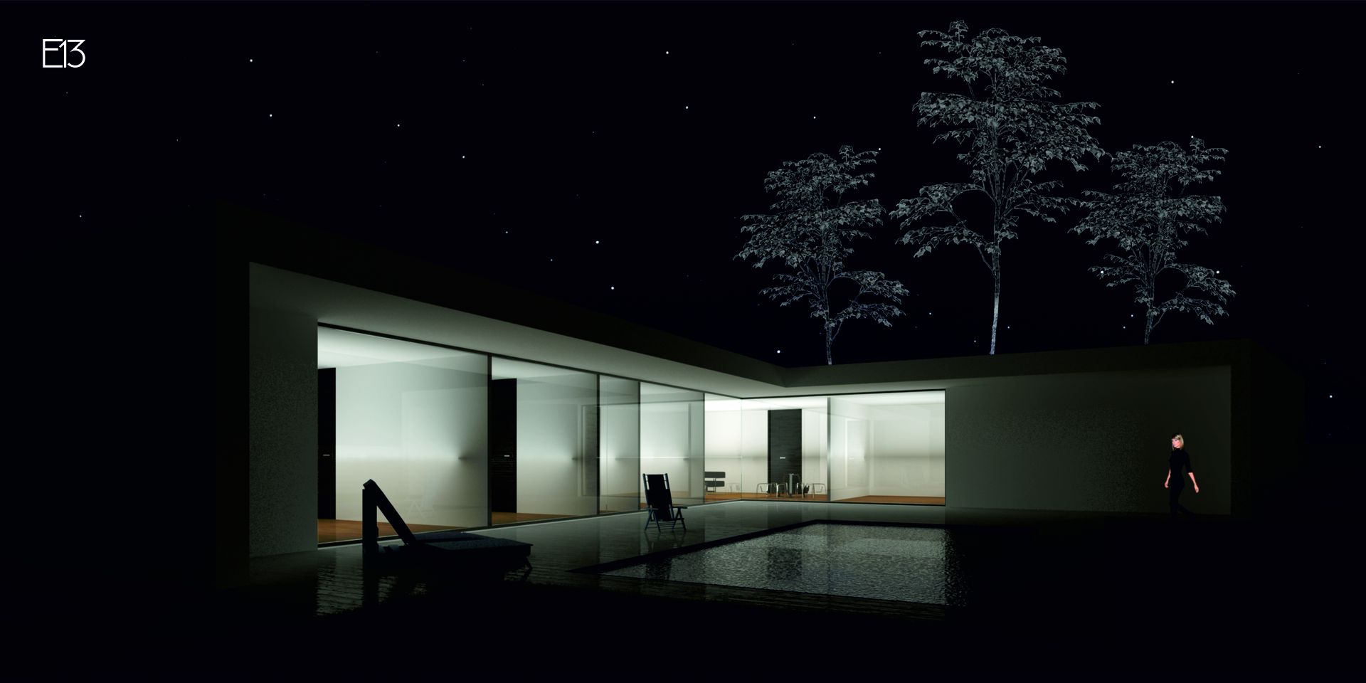 Casa de noche